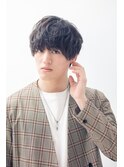 カルマパーマ/ベリーショート/ダークアッシュ/ニュアンスパーマ