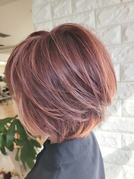 松本平太郎美容室 国立店 丸めグラデーションボブ/30代40代50代60代