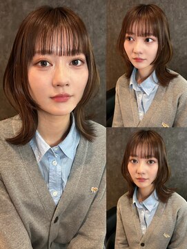 チル 福井駅前店(Chill) 福井駅前レイヤーミディアム韓国顔まわりレイヤー学生シースルー