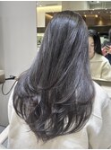 レイヤー/艶髪/グレージュ/髪質改善トリートメント