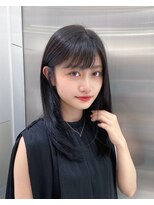 トニーアンドガイ 原宿店(TONI & GUY) ローレイヤーロング/20代30代40代/グレーベージュ前髪パーマ