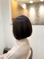 ヘアー グリーン(hair green) 艶と丸みが美しい上品シルエットの大人ボブスタイル