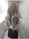 ハイライト風エクステ/巻き髪
