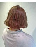 黒髪クラゲヘアーオリーブグレー小顔ココアベージュ