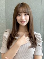 シーシンジュク 新宿南口(Sea shinjuku)&nbsp;ココアベージュ×レイヤー[小顔/黒髪/オリーブグレー]