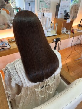 髪質改善カラー　フォギーベージュ