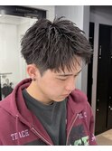 広島メンズ/短髪/アップバング/メンズショート