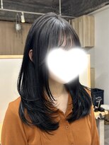 トト 船橋店(toto.)&nbsp;◇ココアブラウンボルドーミディアムレイヤーウルフカット[船橋]