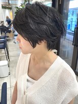 ステア ケース(stair case)&nbsp;大人ショート/ショートボブ/白髪ぼかしハイライト/銀座/武蔵小杉