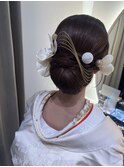 水引きシニヨン