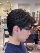 メンズヘアフェイス(Men's hair FACE。)&nbsp;刈り上げセンターパート/フェザーパーマ