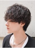 大分波巻きパーマツイストスパイラルパーマメンズカットマッシュ