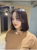 大分ショートボブ顔周りレイヤーカット髪質改善カラー