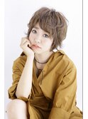 ショート×ミルクティーカラー【seasons季の香三軒茶屋店】