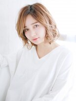 ヘアメイク ナル(hair make nalu) 外はねバルーンのミックスボブ