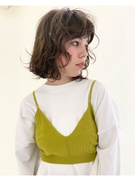 ネオリーブカフ 鶴ヶ峰店(Neolive caff) neolive/くせ毛風ヘルシーボブ×ヌーディ―ベージュ