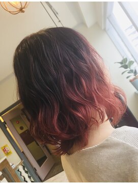 プリンス マツヤマ(Hair Salon Prince Matsuyama) レッドオレンジ