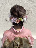 成人式の大人かわいいヘアアレンジ