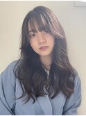 コテ巻き風パーマ/デジパ/抜け感ヘア/シースルーバング/tomoko