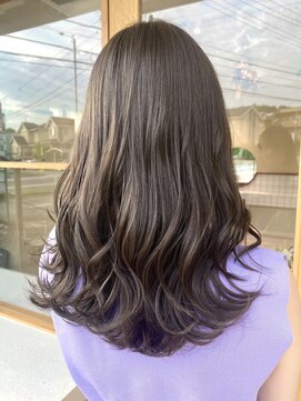 モカヘアー(mocha hair) グレーベージュ