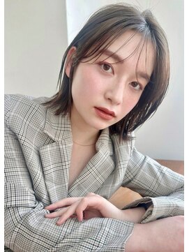 ガーデン オオタカノモリ(garden otakanomori) 20代30代40代大人外ハネボブ×ツヤ髪スタイル×シースルーバング