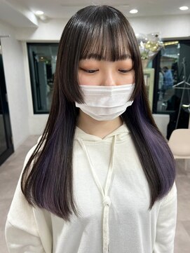 ムク 横浜店(muku) インナーカラーイヤリングカラーブリーチ髪質改善トリートメント