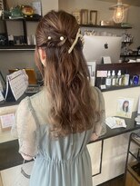 ゆるハーフアップ