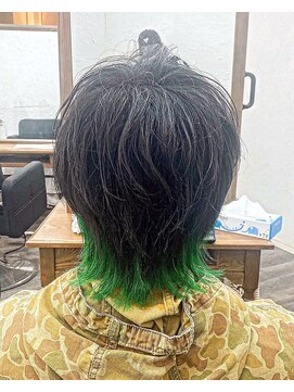 アクティ(actie) メンズカラー【@xoxoayu3】南柏/メンズサロン/バーバー/眉カット