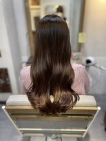 ヘアリゾート粋 ウナム 新宿東口店(enam)&nbsp;ロング/アッシュ/透明感/くみす/ウェーブ巻き/韓国風