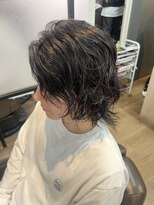 クロム トウキョウ ザ バーバー 新宿(CHROM TOKYO the Barber) ロングレイヤーニュアンスパーマ　新宿/代々木/メンズパーマ