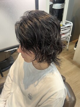 クロム トウキョウ ザ バーバー 新宿(CHROM TOKYO the Barber) ロングレイヤーニュアンスパーマ 新宿/代々木/メンズパーマ