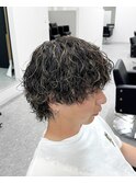 ［BRIGHT］マッシュウルフ×波巻きパーマ［静岡/メンズ/静岡駅］
