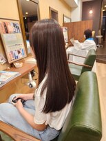 グリーンズ(Greens)&nbsp;髪質改善トリートメント『ノフ』/ストレートロング/艶髪