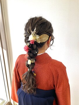 オリーブ(OLIVE) 編み下ろしヘアアレンジ