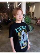 アンゼロ(UNZELO)&nbsp;ハイトーンベージュ×ハンサムショート