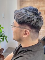 アトム(Atom.)&nbsp;ショート２ブロック/アッシュブルーカラー