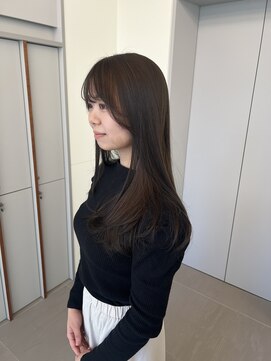 ローレンアオ(LOREN AO) 黒髪/ボブルフ/ネビージュ/小顔/ワンレン/ 矢場/髪質改善/前髪