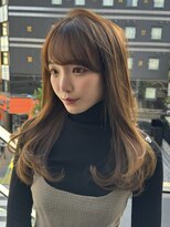 20代30代40代 レイヤーカット 前髪 韓国ヘア くびれヘア