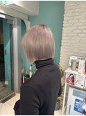 ぱつっとボブ×ミルクティーグレージュ【MOMOKA】