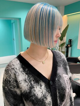 ユー イケブクロ(u Ikebukuro) ダブルカラー/パラパラブリーチ/アンブレラカラー/切りっぱなし