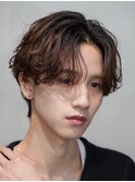 心斎橋センターパートニュアンスパーマフェザーショート緩め◎