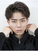 ショートアップバング刈り上げツーブロック束感ビジネスヘア