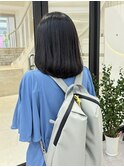 「evri」黒髪　ワンカールミディアム　毛先パーマ