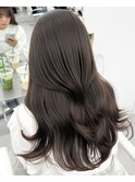 韓国ヘア　透明感カラー　オリーブベージュ
