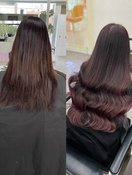 ティント 梅田(tint) 【Fumina】エクステ／ピンクブラウン(大阪梅田)