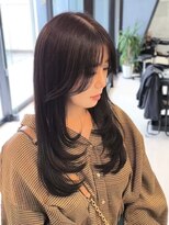 ドープリット(Dope LIT)&nbsp;ダークチョコブラウン/レイヤーカット/顔周り