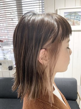 ギャレット 新宿店(Garret) ピンクベージュxインナーカラー