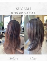 スガミ(SUGAMI)&nbsp;脱白髪染めハイライト