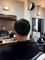 ザ ブライト バーバー(The BRIGHT BARBER)&nbsp;ニュアンスパーマ×七三スキンフェード