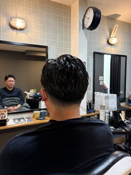 ザ ブライト バーバー(The BRIGHT BARBER) ニュアンスパーマ×スキンフィード×七三スタイル